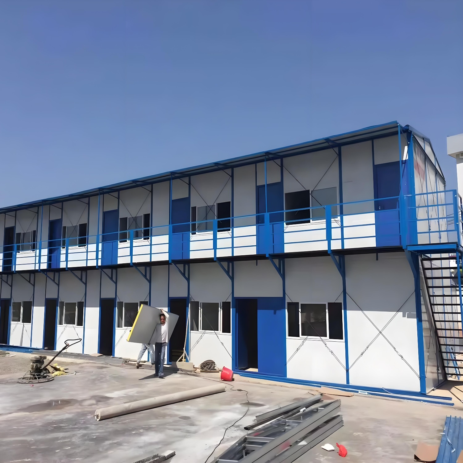 sandwich panel house for worker